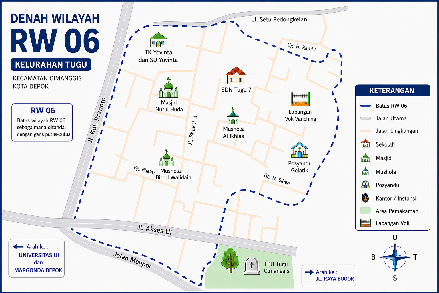 Peta wilayah RW 06